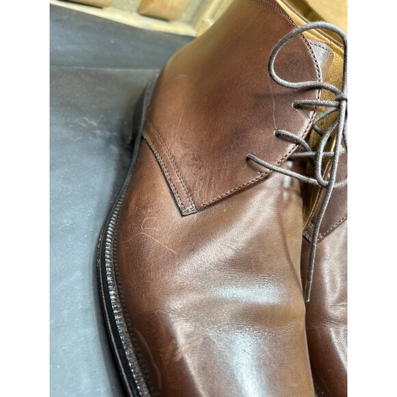 Johnston & Murphy Mens Brown Leather Chukka Boots 10.5 Dress Shoes main image 11